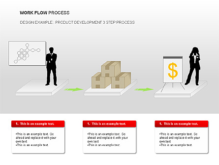 Workflow Process Chart Presentation Template, Master Slide
