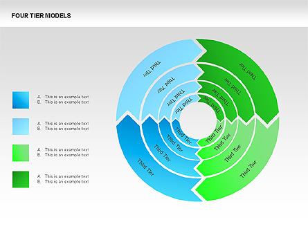 Four Tier Model Diagrams Presentation Template, Master Slide