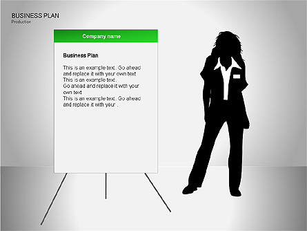 Business Plan Diagrams Presentation Template, Master Slide