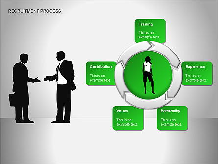 Recruitment Process Diagrams Presentation Template, Master Slide