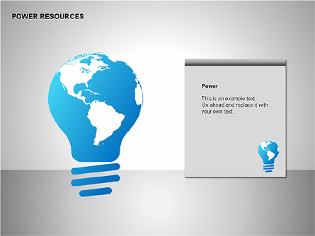Power Resources Icons Presentation Template, Master Slide