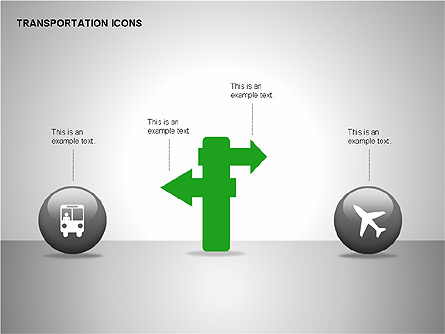 Transportation Icons Presentation Template, Master Slide