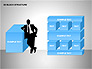 3D Blocks Organizational Charts slide 3