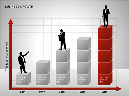 Business Results Growth Diagrams Presentation Template, Master Slide