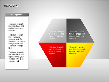 Hexagons Diagram Presentation Template, Master Slide