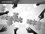 Puzzle Ideas Teamwork Diagrams slide 1