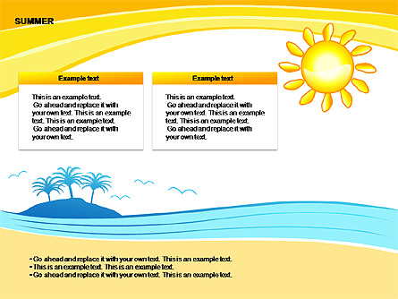 Summer Diagrams Presentation Template, Master Slide