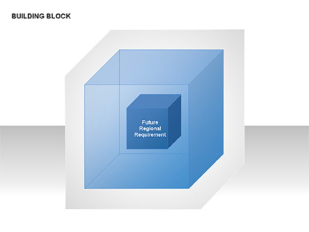 Transparent Building Block Diagrams Presentation Template, Master Slide