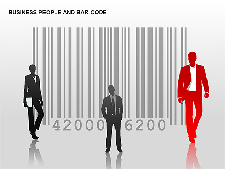 Bar Codes Diagram Presentation Template, Master Slide