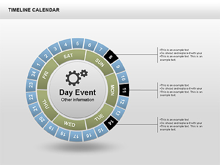 Timeline Calendar Presentation Template, Master Slide