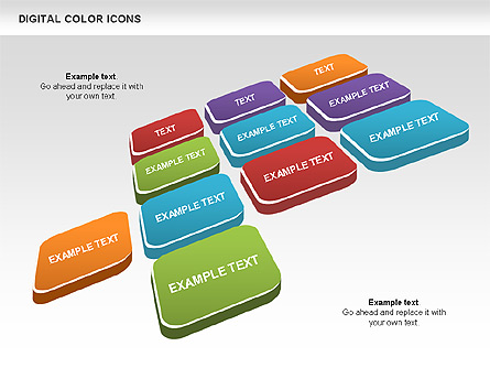 Color Icons Collection Presentation Template, Master Slide
