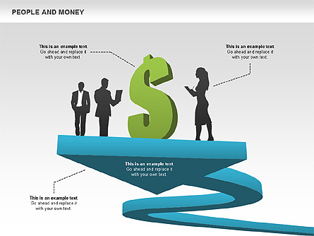 People and Money Shapes Presentation Template, Master Slide