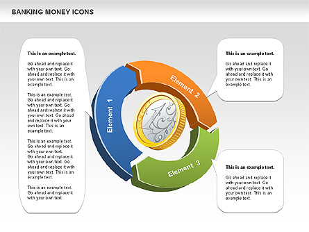 Financial Cycle Diagram Presentation Template, Master Slide