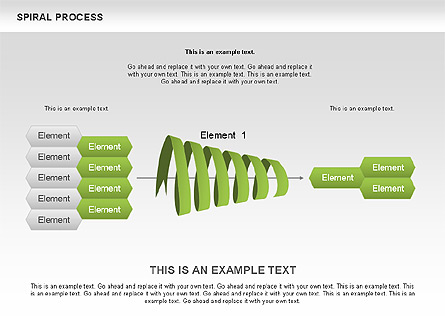 Spiral Process Diagram Presentation Template, Master Slide