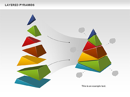 Colorful Layered Pyramids Presentation Template, Master Slide