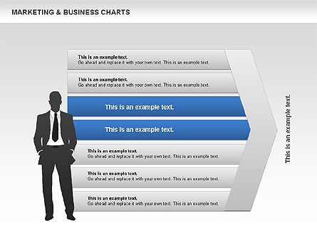 Marketing & Business Charts Presentation Template, Master Slide