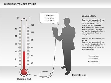 Business Temperature Presentation Template, Master Slide