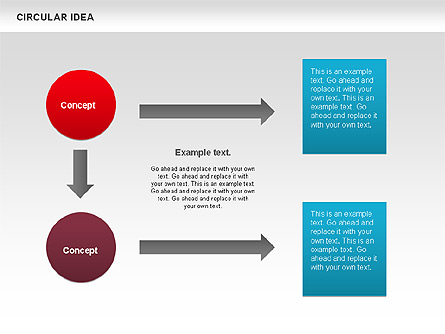 Circular Idea For Presentations In Powerpoint And Keynote 