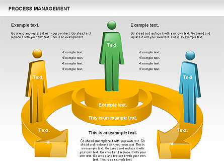 Process Management Diagram Presentation Template, Master Slide