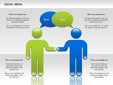 Social Media Shapes Presentation Template, Master Slide