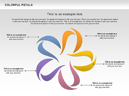 Colorful Petals Chart Presentation Template, Master Slide