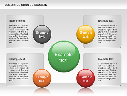 Colorful Circles Diagram For Presentations In Powerpoint And Keynote 