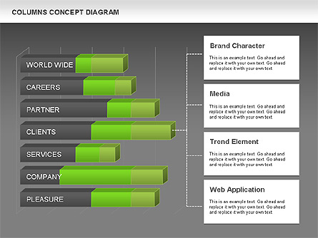 Stacked Bar Chart for Presentations in PowerPoint and Keynote | PPT Star