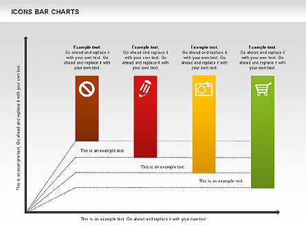 Icons Bar Chart Presentation Template, Master Slide