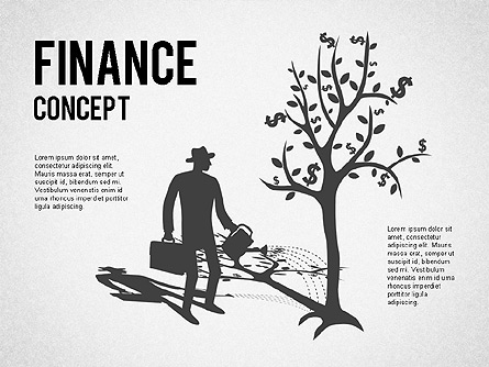 Financial Concept Diagrams Set Presentation Template, Master Slide