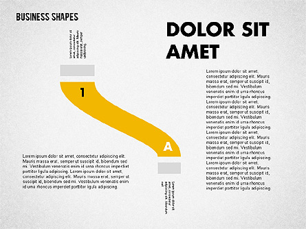 Spaghetti Chart in Flat Design Presentation Template, Master Slide