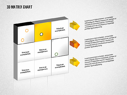 3D Matrix Chart Presentation Template, Master Slide