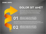 Abstract Ribbon Color Shapes and Elements for Infographics slide 10