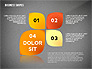 Abstract Ribbon Color Shapes and Elements for Infographics slide 14