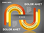 Abstract Ribbon Color Shapes and Elements for Infographics slide 15