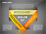 Abstract Ribbon Color Shapes and Elements for Infographics slide 16