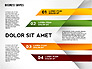 Abstract Ribbon Color Shapes and Elements for Infographics slide 3