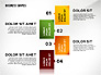 Abstract Ribbon Color Shapes and Elements for Infographics slide 4