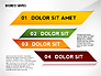 Abstract Ribbon Color Shapes and Elements for Infographics slide 5