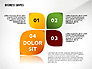 Abstract Ribbon Color Shapes and Elements for Infographics slide 6