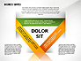 Abstract Ribbon Color Shapes and Elements for Infographics slide 8