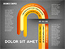 Abstract Ribbon Color Shapes and Elements for Infographics slide 9