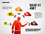 Infographics with Silhouettes slide 5