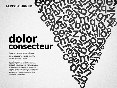 Presentation with Shapes and Silhouettes Presentation Template, Master Slide
