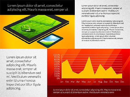 Touchpad Data Driven Presentation Presentation Template, Master Slide