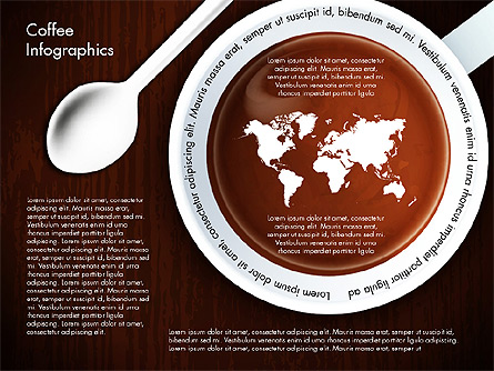 Coffee Consumption Infographics Presentation Template, Master Slide