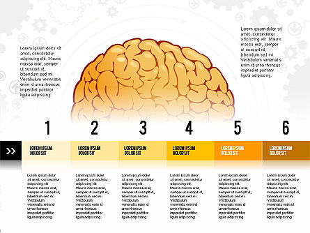 Brain Processes and Options Concept Presentation Template, Master Slide