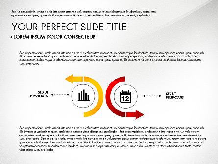 Business Report with Process Diagrams Presentation Template, Master Slide
