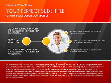 Business Presentation with Creative Charts Presentation Template, Master Slide