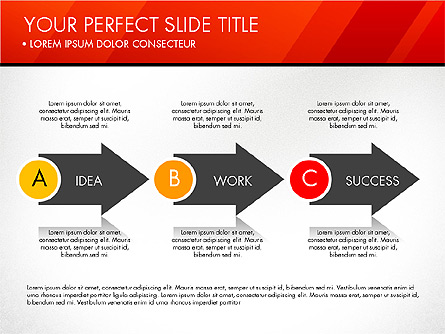 Idea Work Success Process Diagram Presentation Template, Master Slide
