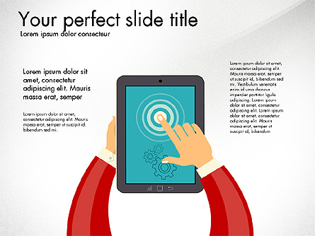 Presentation with Touchpad Presentation Template, Master Slide